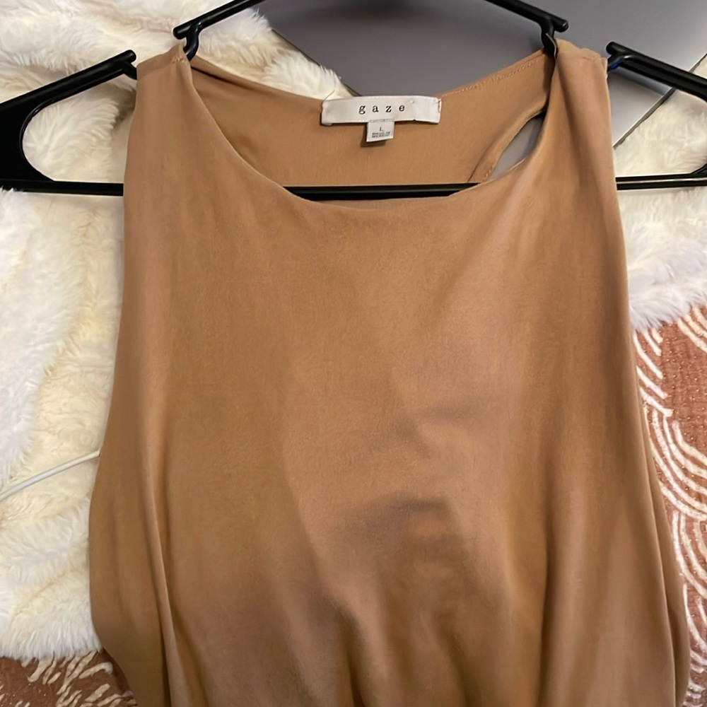 Brown body suit size large by Gaze.